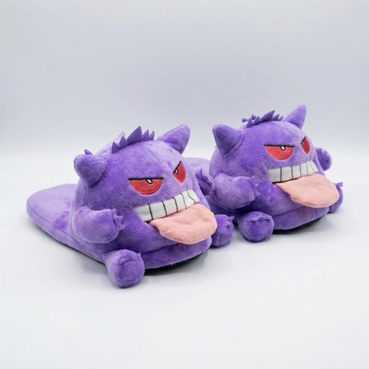 Purple Ghost Slippers for Real Fans